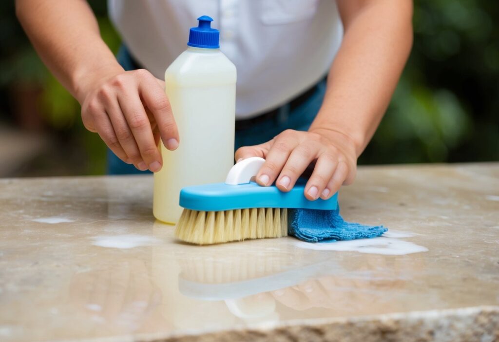 How to remove stains from limestone