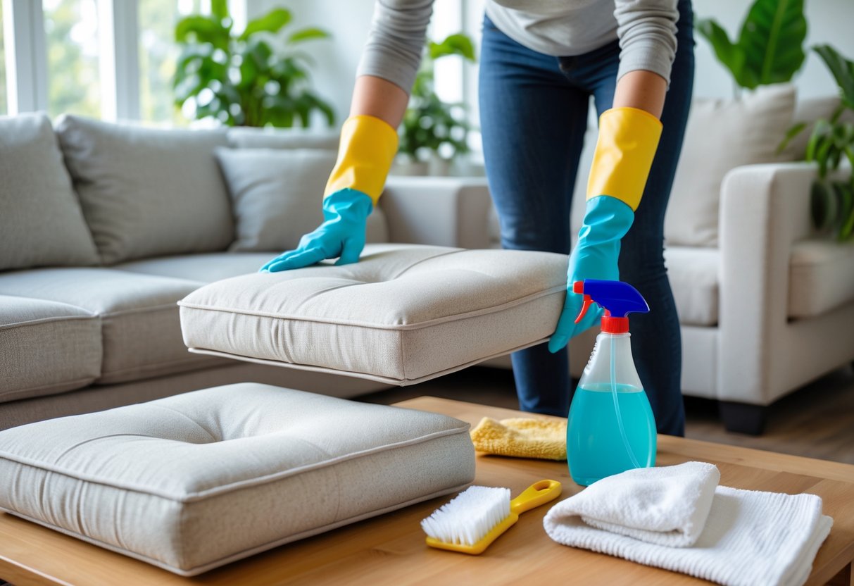 How to Clean Cushions on Couch Properly